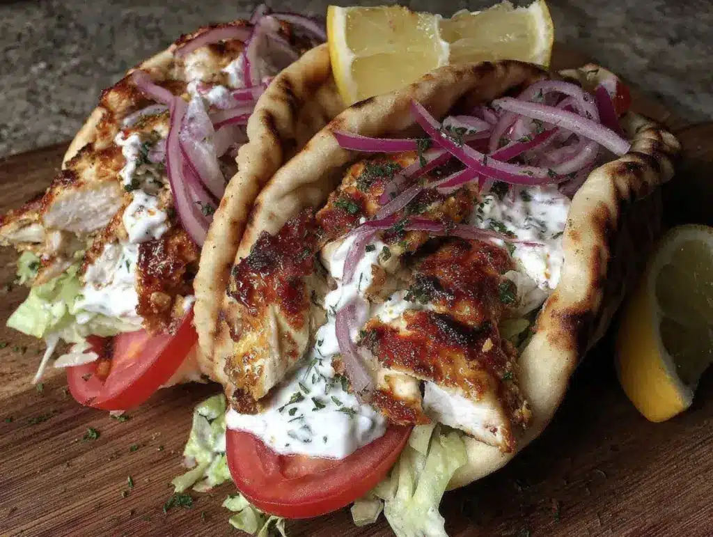 Greek chicken gyros - featured image