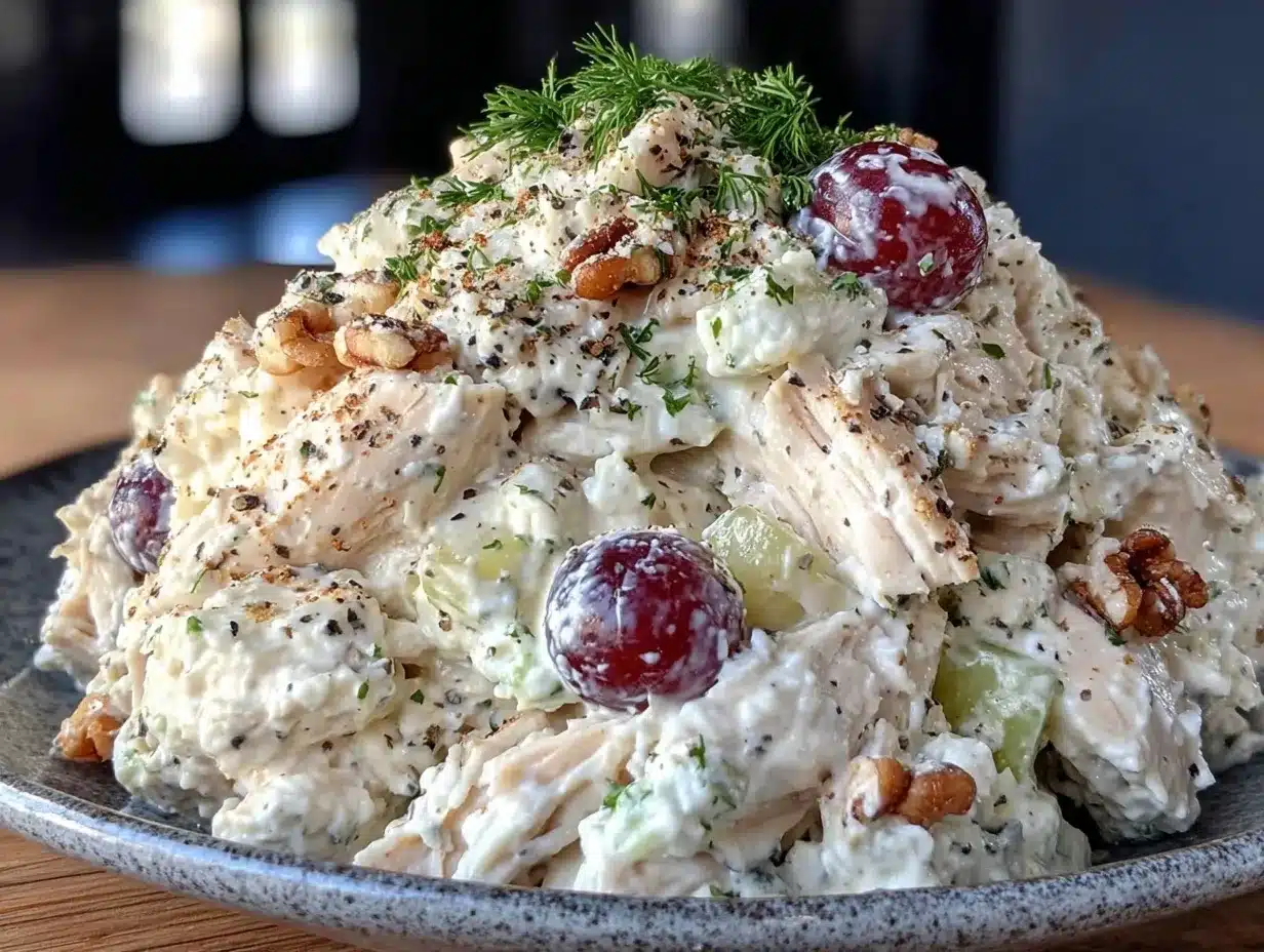 Greek yogurt chicken salad recipe preparation steps
