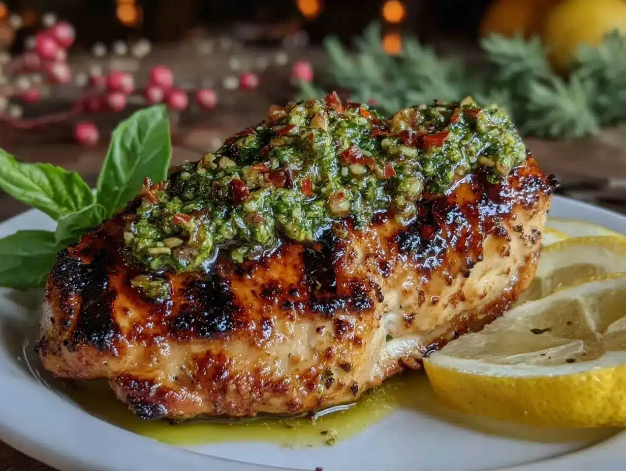 grilled chicken with spring pesto preparation steps