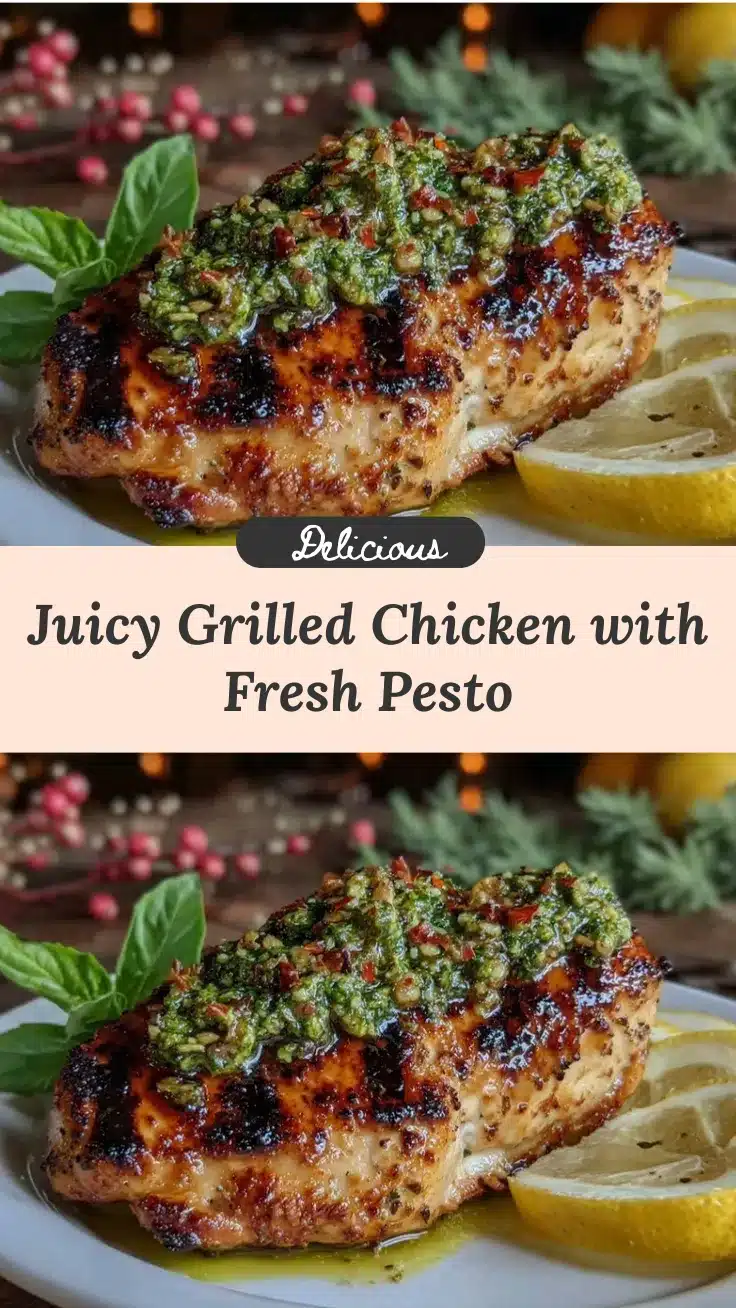 grilled chicken with spring pesto recipe