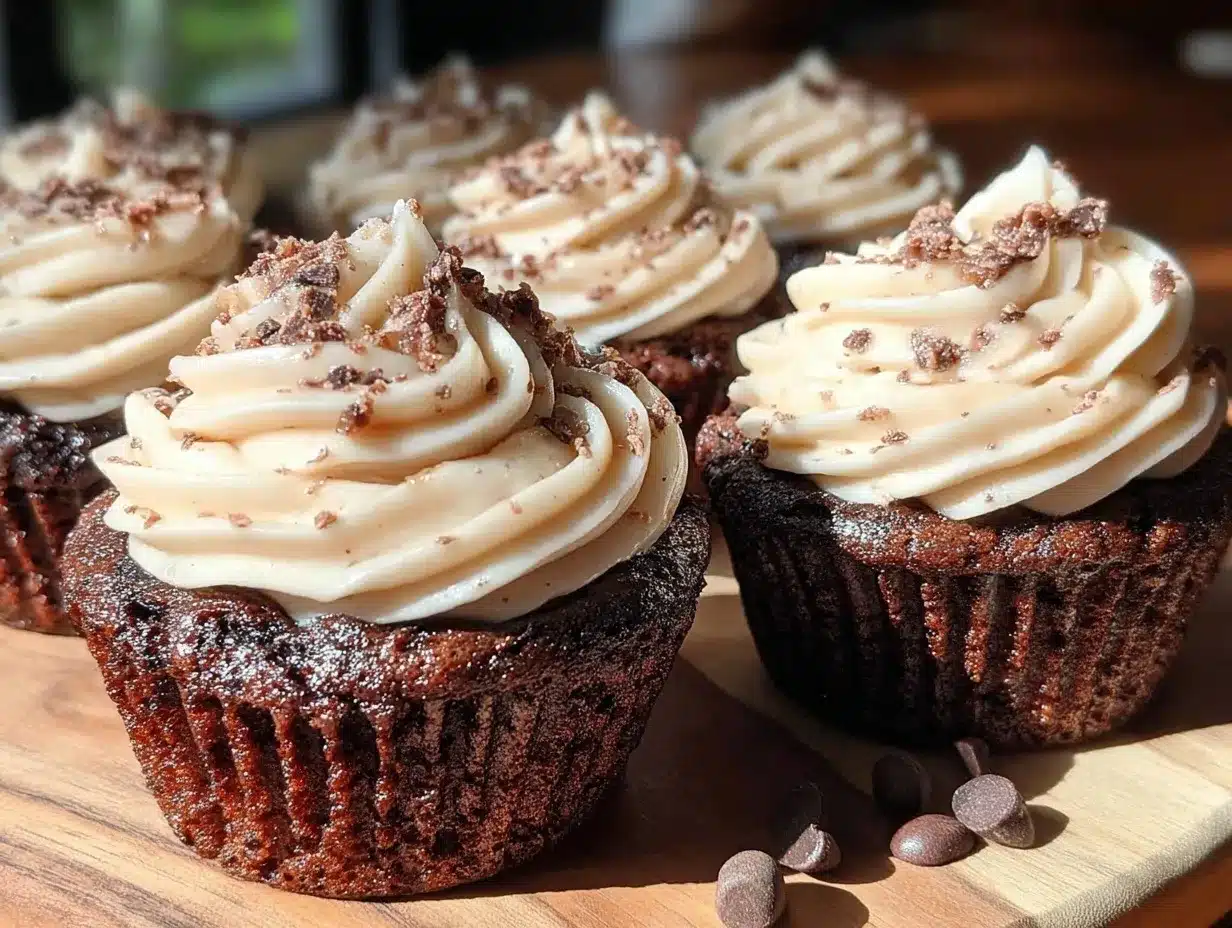 Guinness chocolate cupcakes preparation steps