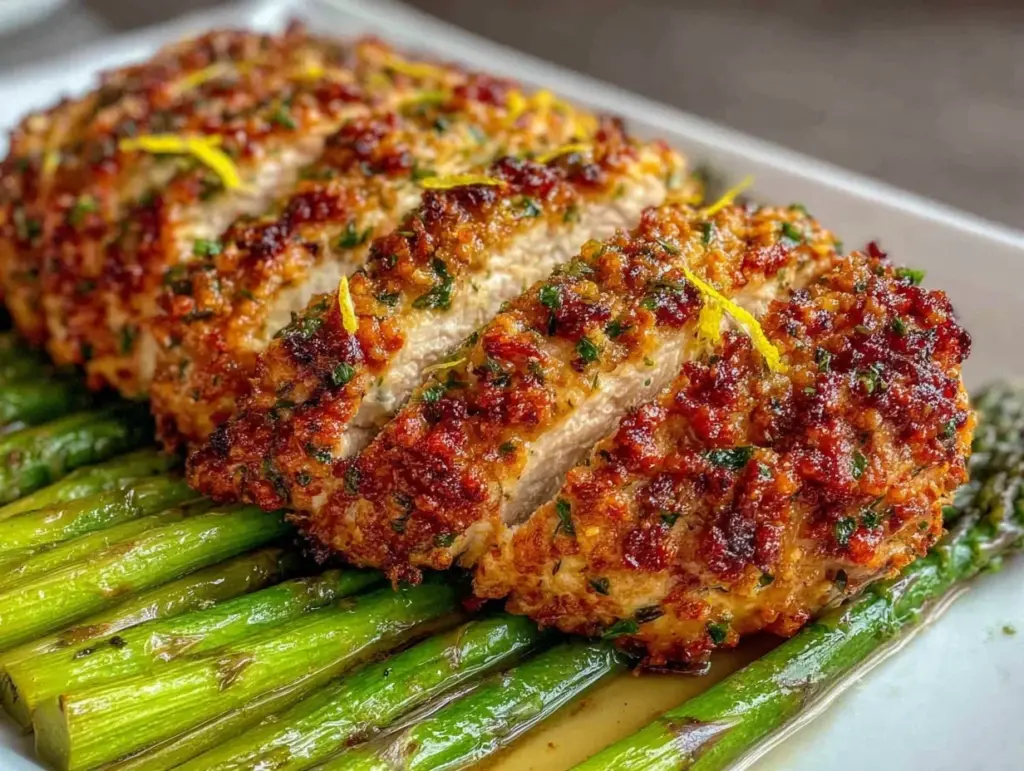 herb-crusted lemon chicken - featured image