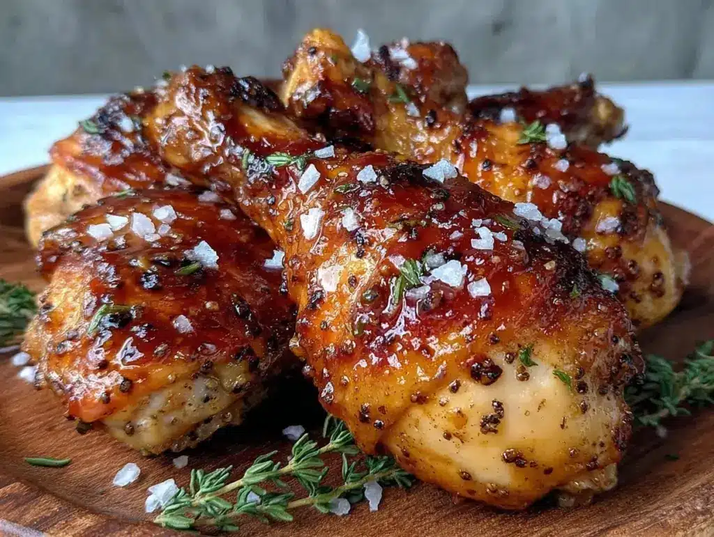 Honey Dijon Glazed Chicken Drumsticks - featured image
