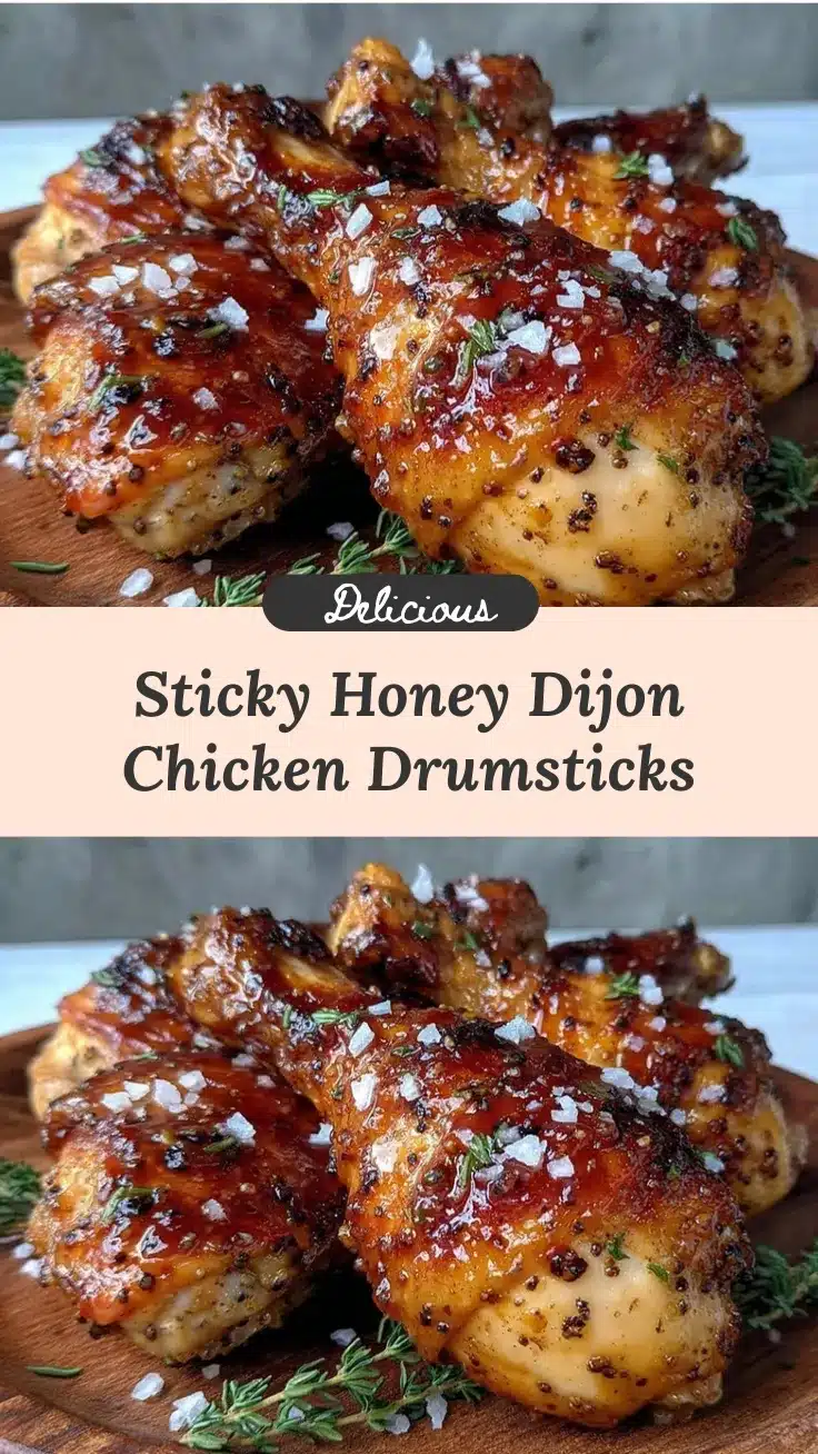 Honey Dijon Glazed Chicken Drumsticks recipe