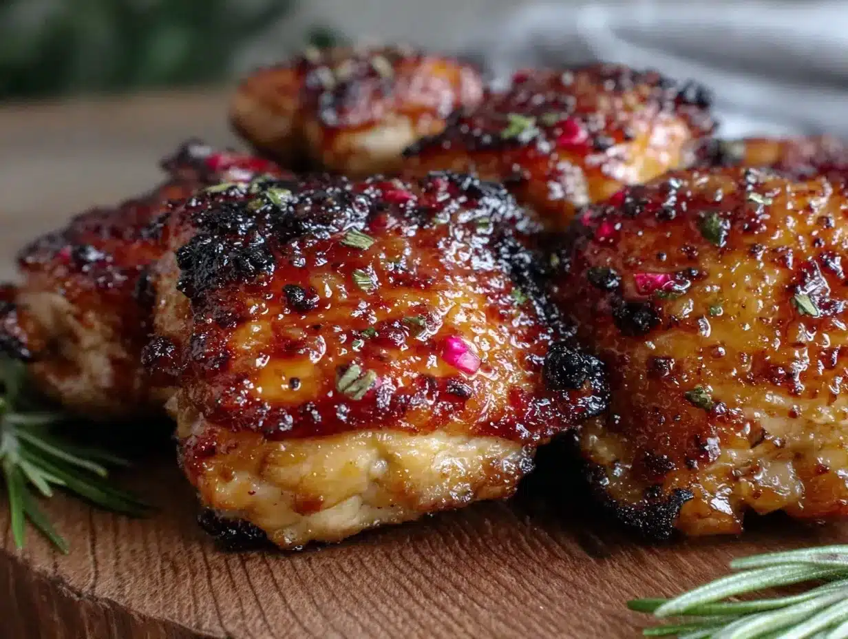 honey garlic chicken thighs recipe preparation steps