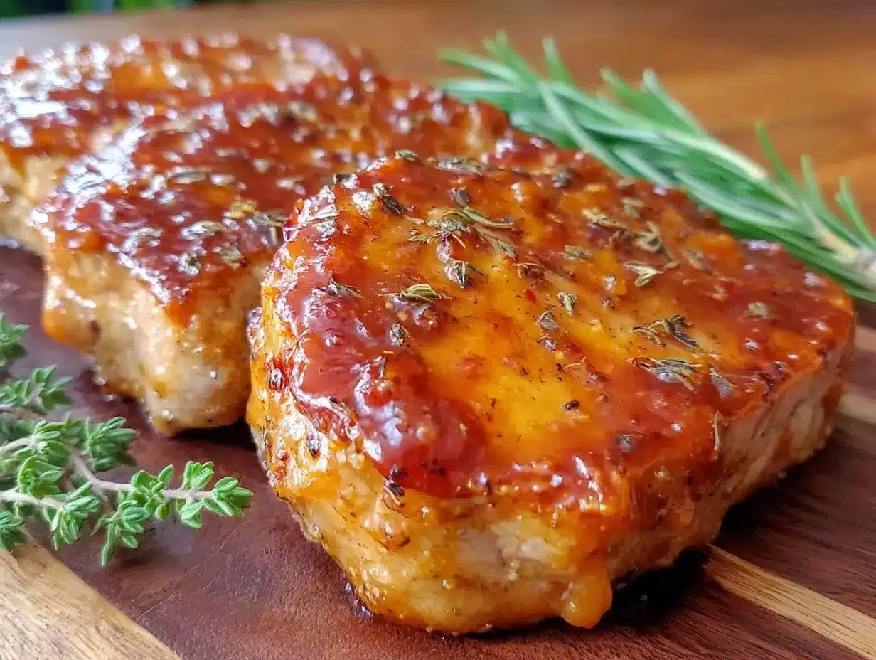 honey mustard glazed pork chops preparation steps