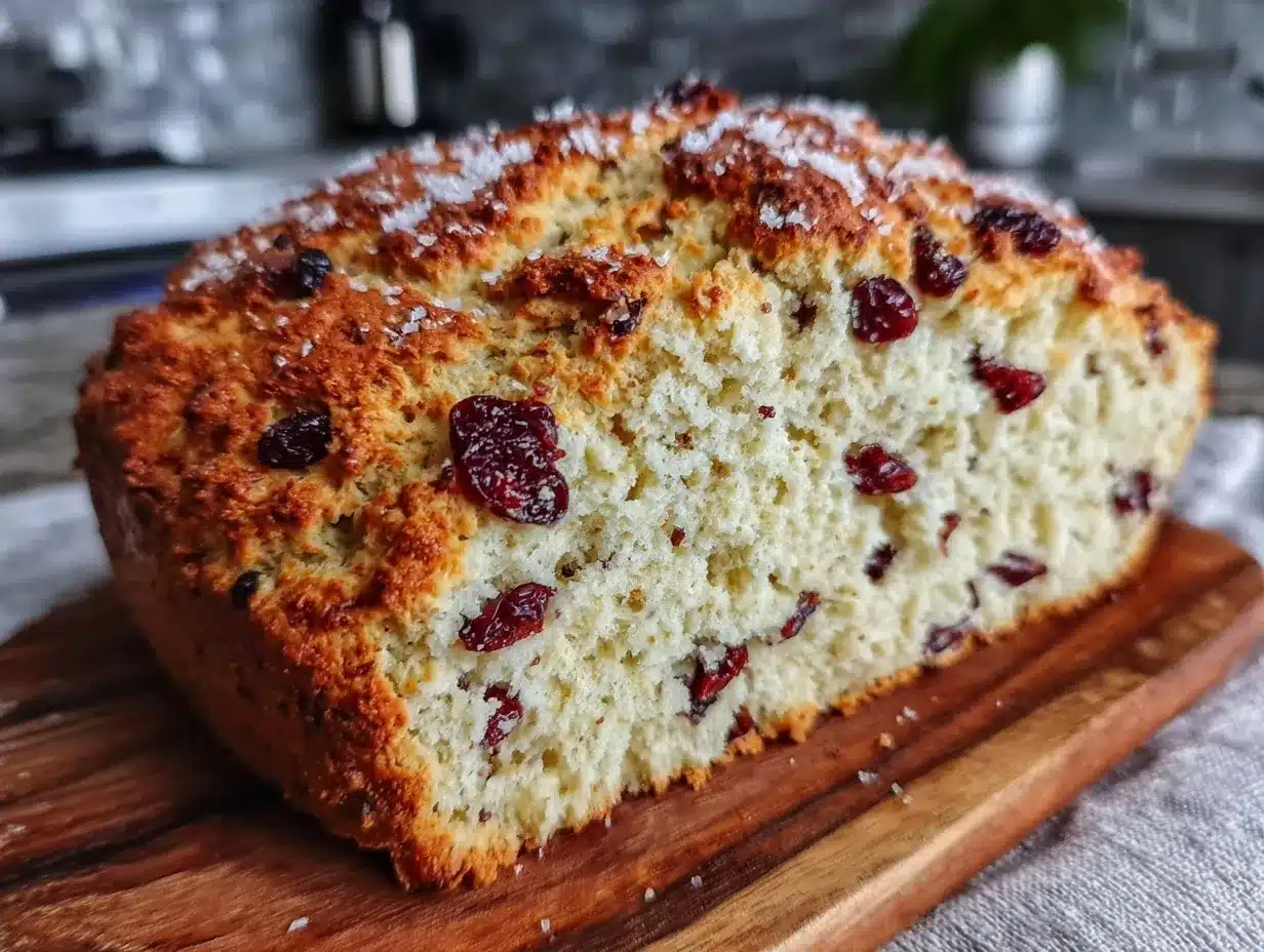 Irish soda bread with raisins and caraway seeds preparation steps