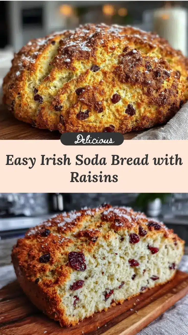 Irish soda bread with raisins and caraway seeds recipe