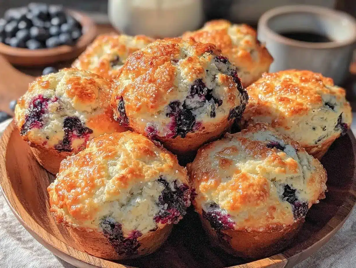 jumbo blueberry muffins preparation steps