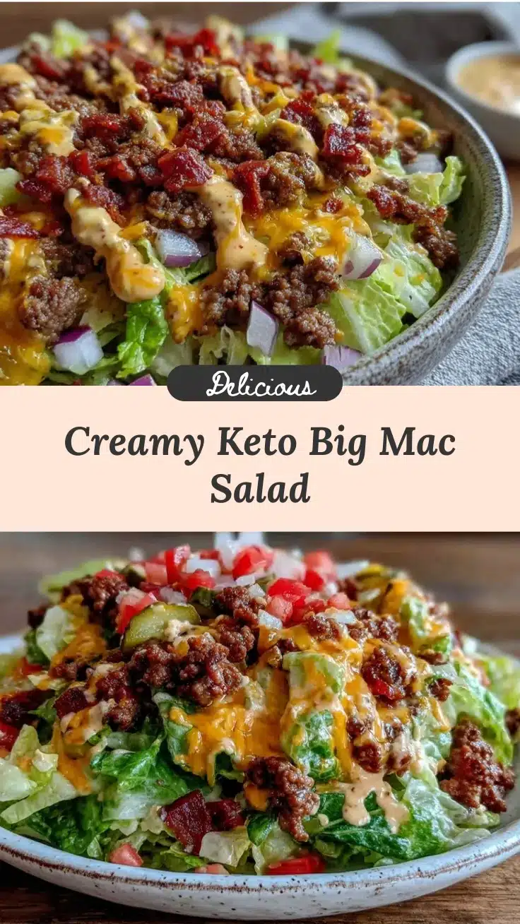 keto big mac salad recipe