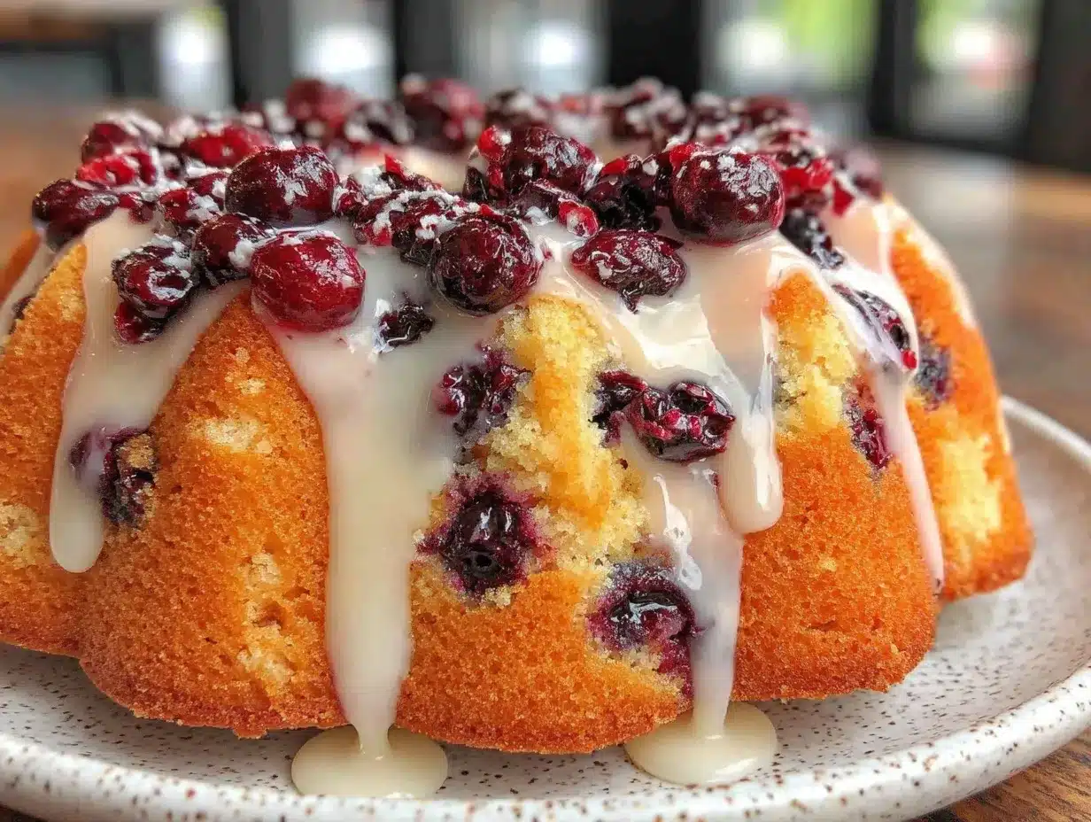 lemon blueberry bundt cake preparation steps