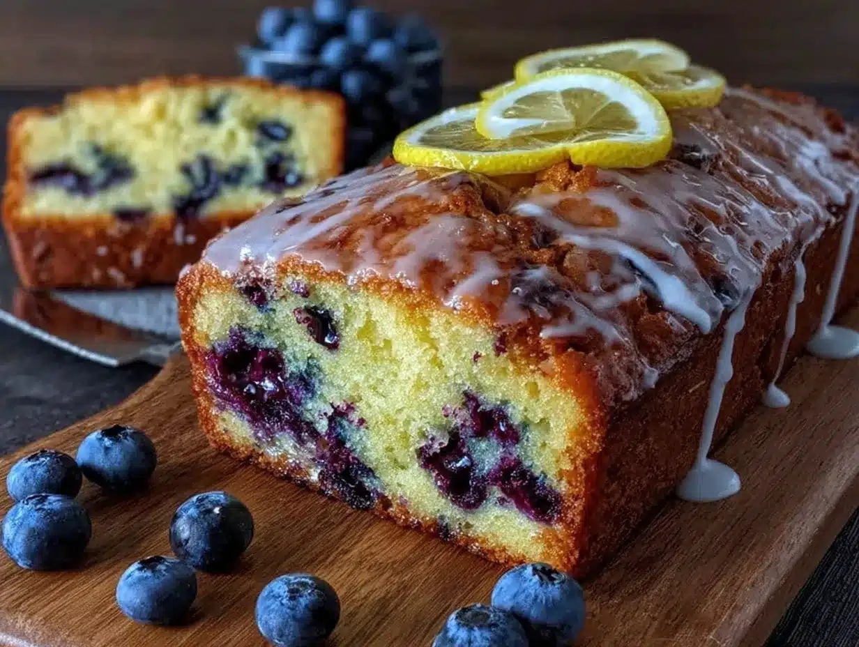 lemon blueberry pound cake preparation steps