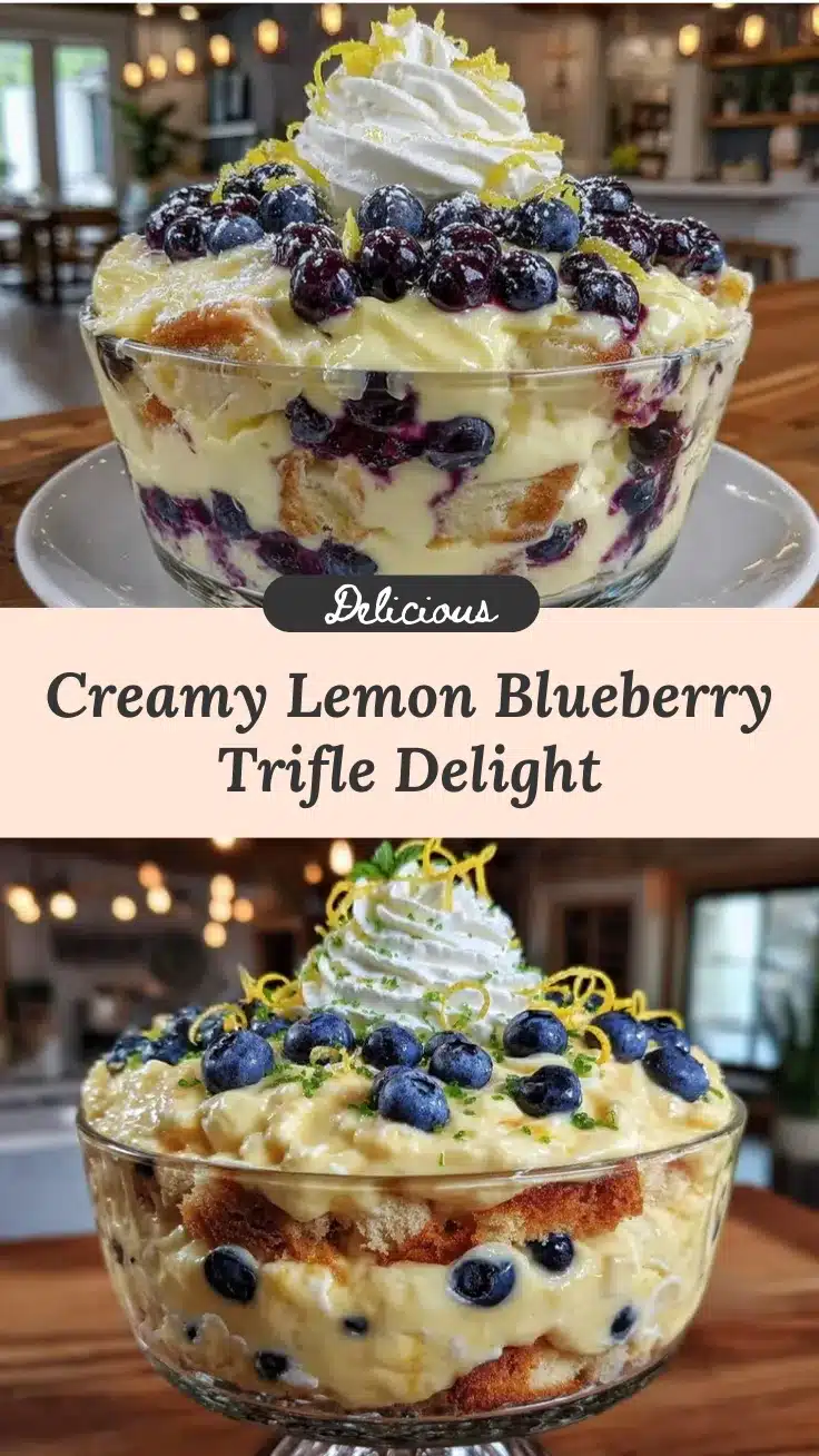 lemon blueberry trifle recipe