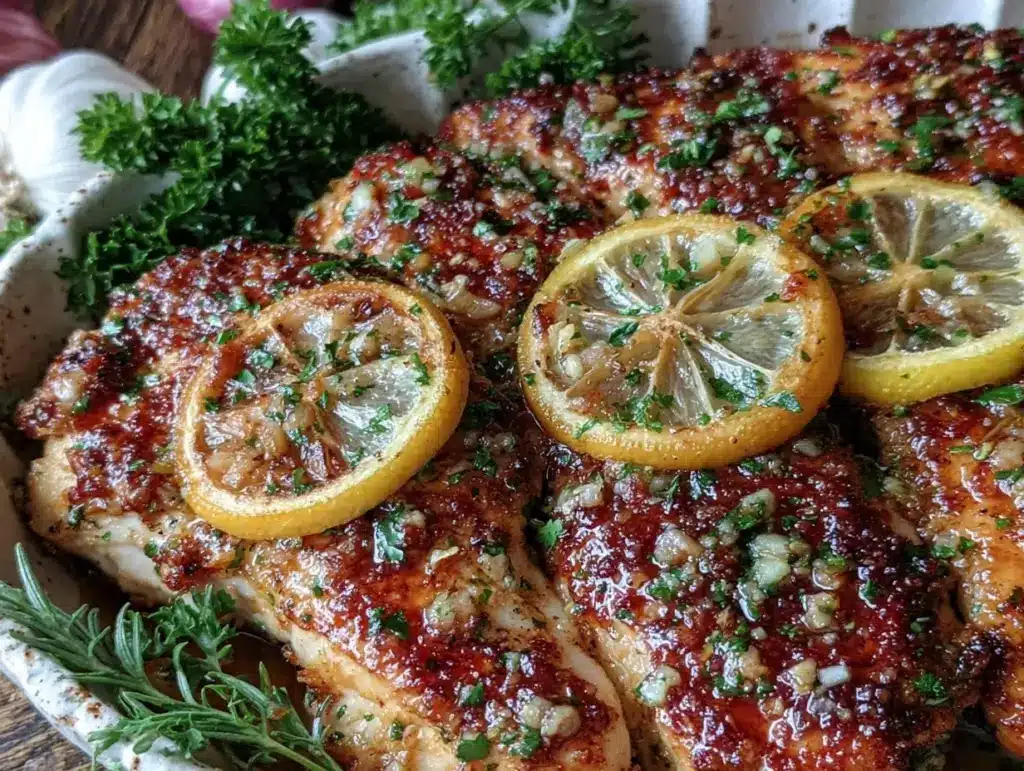 lemon garlic butter chicken breasts - featured image
