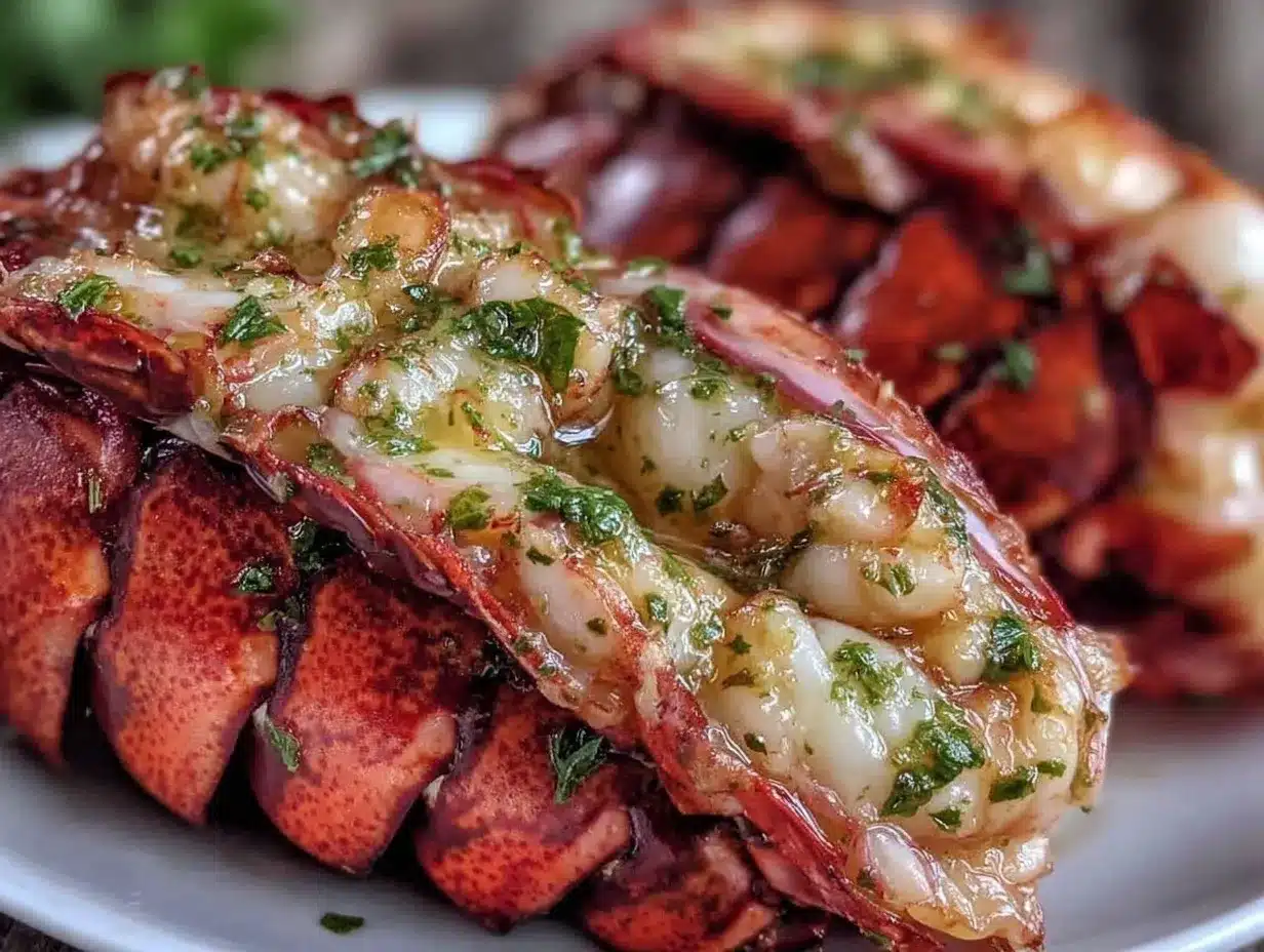 lobster tail with garlic herb butter preparation steps