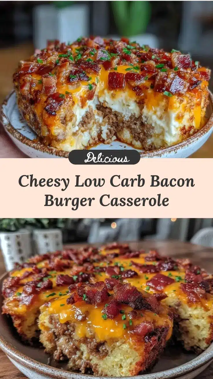 low carb bacon cheeseburger casserole recipe
