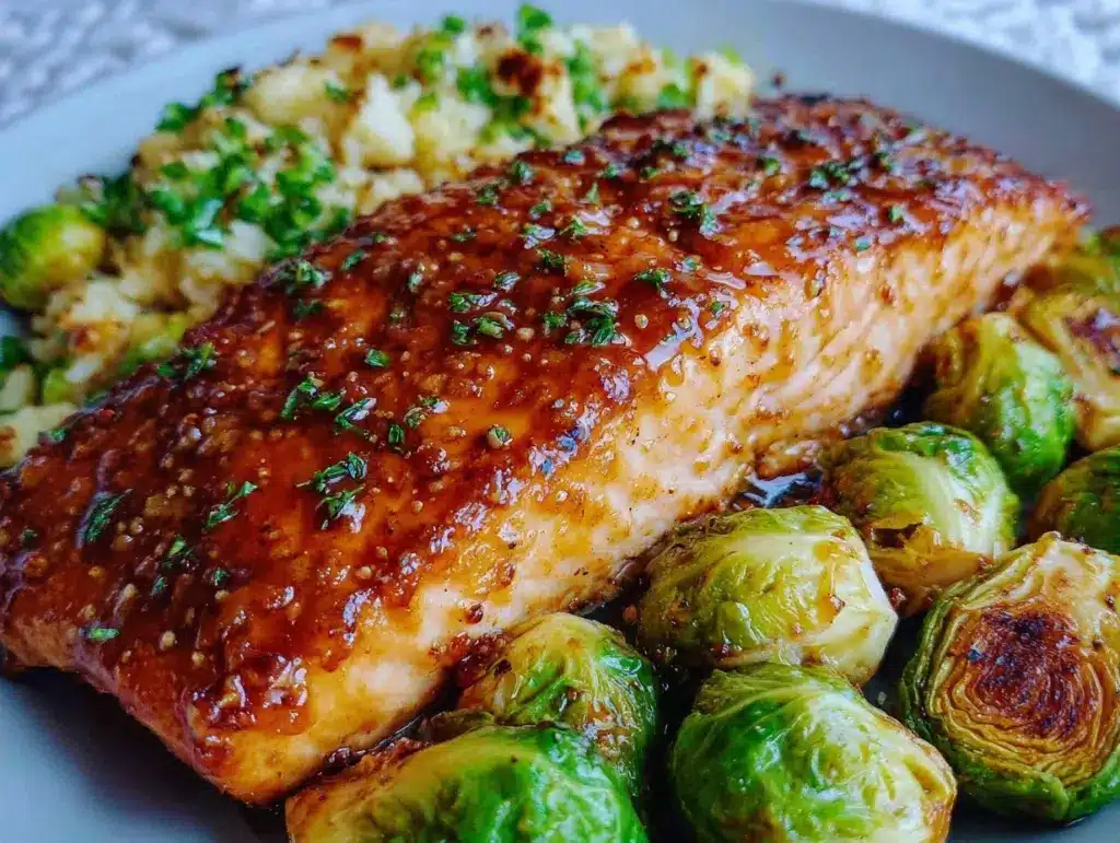 maple glazed salmon - featured image