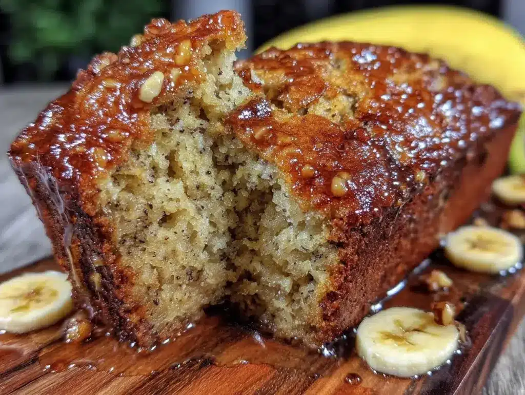 moist banana bread recipe - featured image