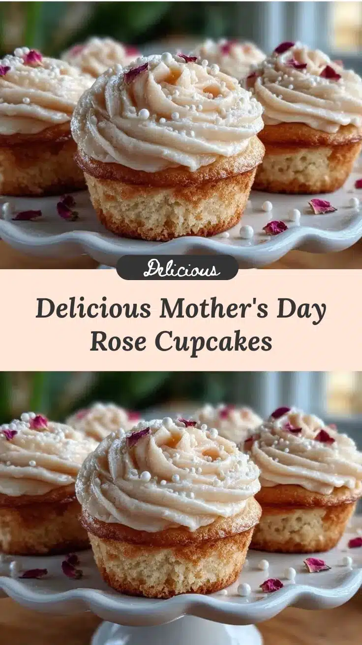 mothers day rose cupcakes recipe
