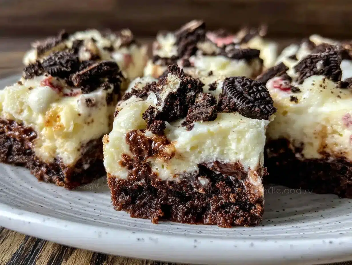 no-bake Oreo cheesecake bars preparation steps