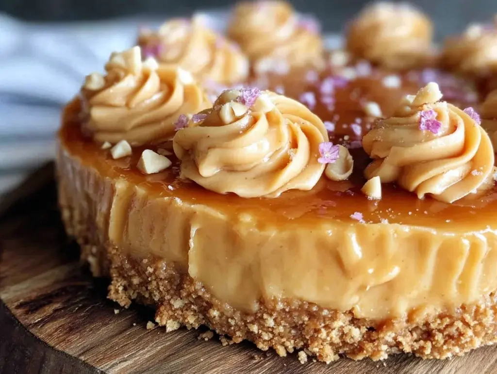 no-bake peanut butter pie - featured image