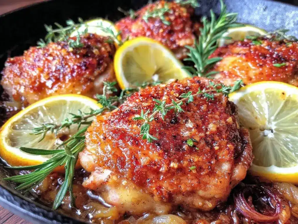 one-pan lemon chicken recipe - featured image