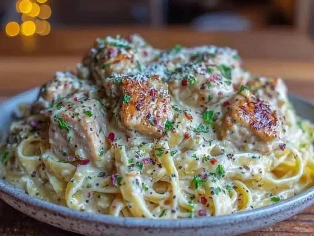 one-pot chicken Alfredo recipe - featured image