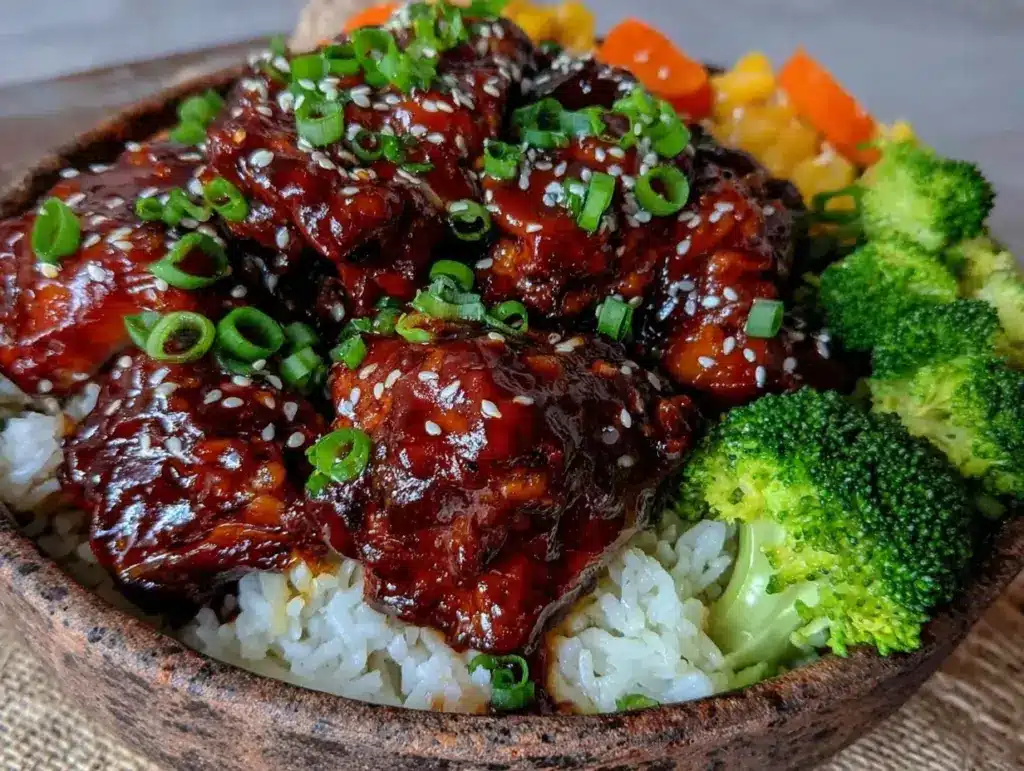 one-pot teriyaki chicken and rice - featured image
