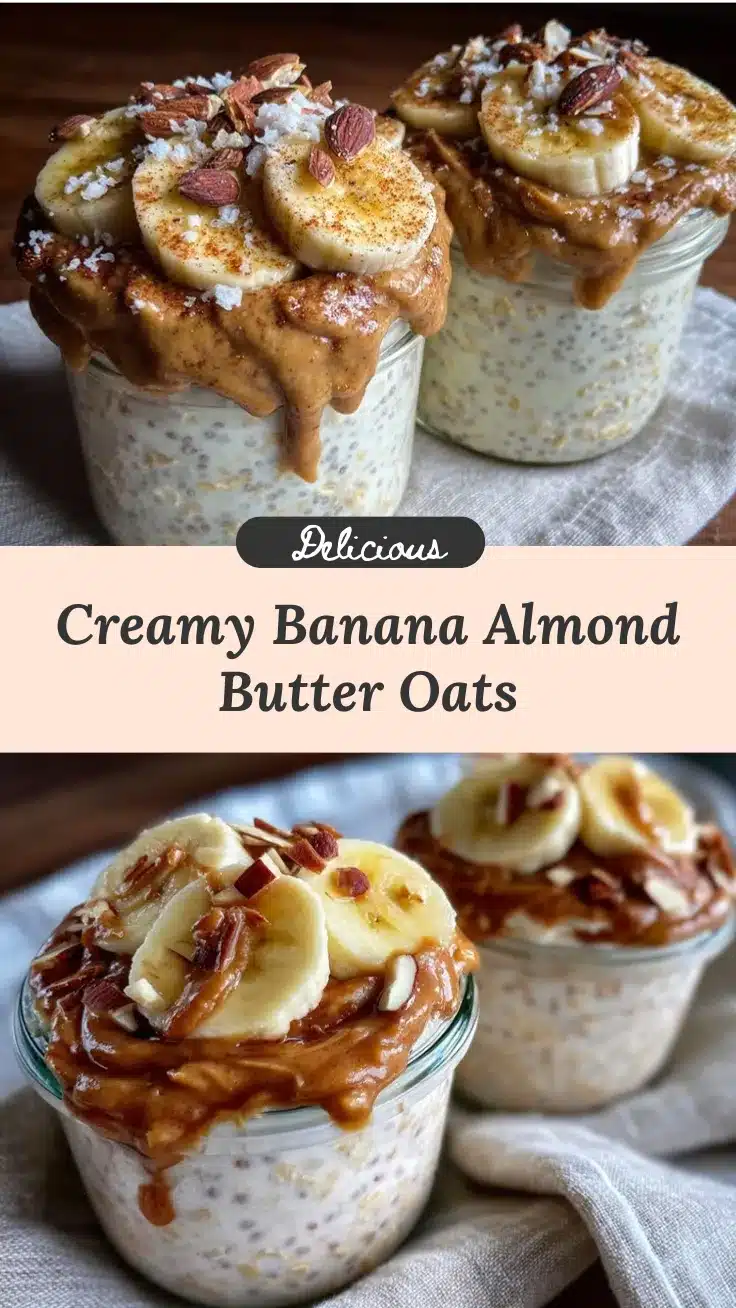 overnight oats with banana and almond butter recipe