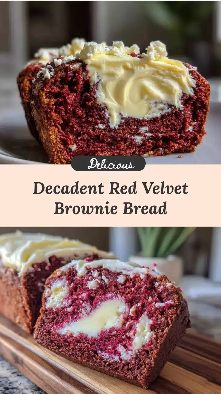red velvet brownie bread with cream cheese swirl recipe