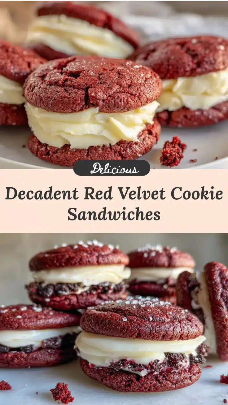 red velvet cookie sandwiches recipe