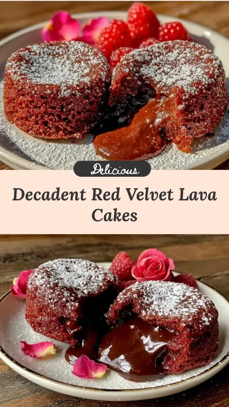 red velvet molten lava cakes for two recipe