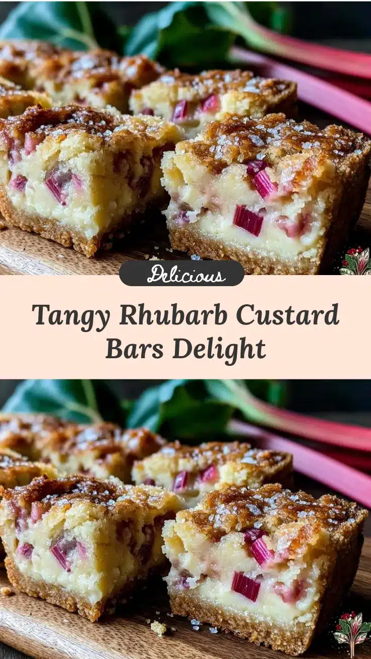rhubarb custard bars recipe