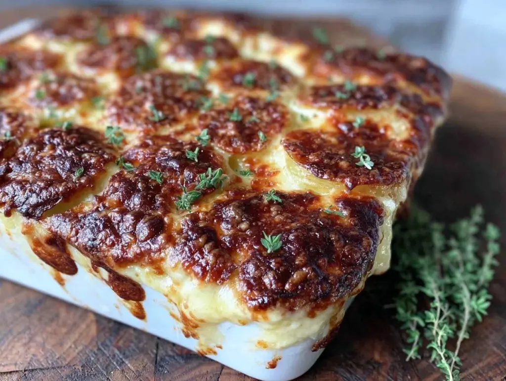 scalloped potatoes with gruyere cheese - featured image