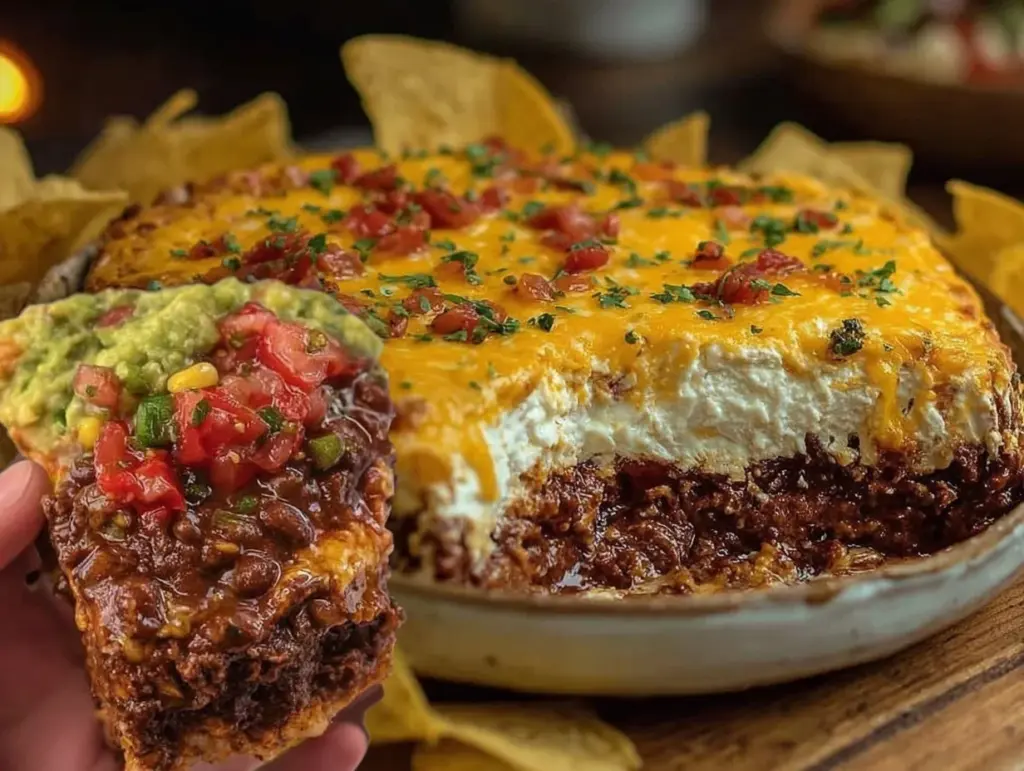 seven layer taco dip - featured image