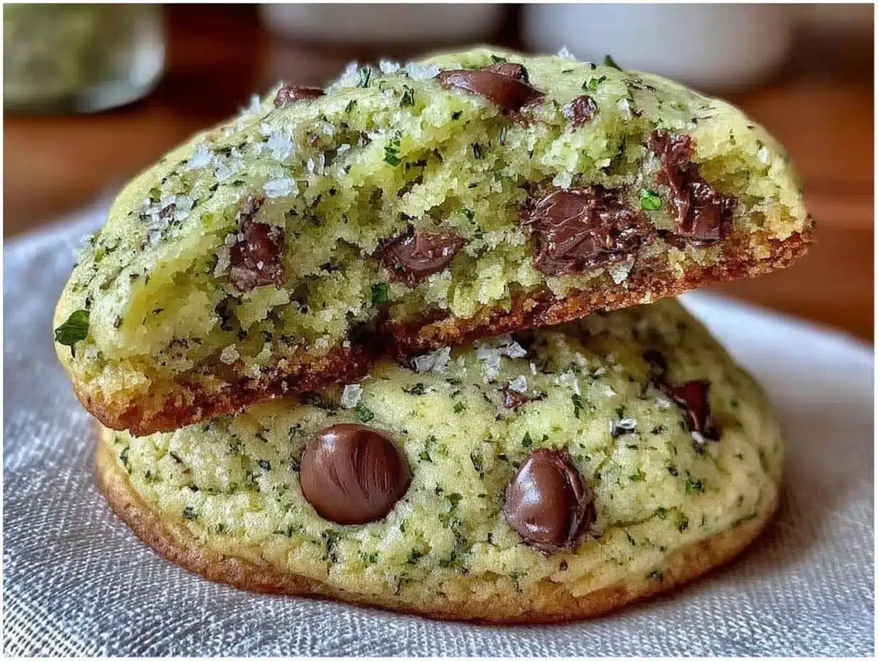 shamrock mint chocolate chip cookies preparation steps