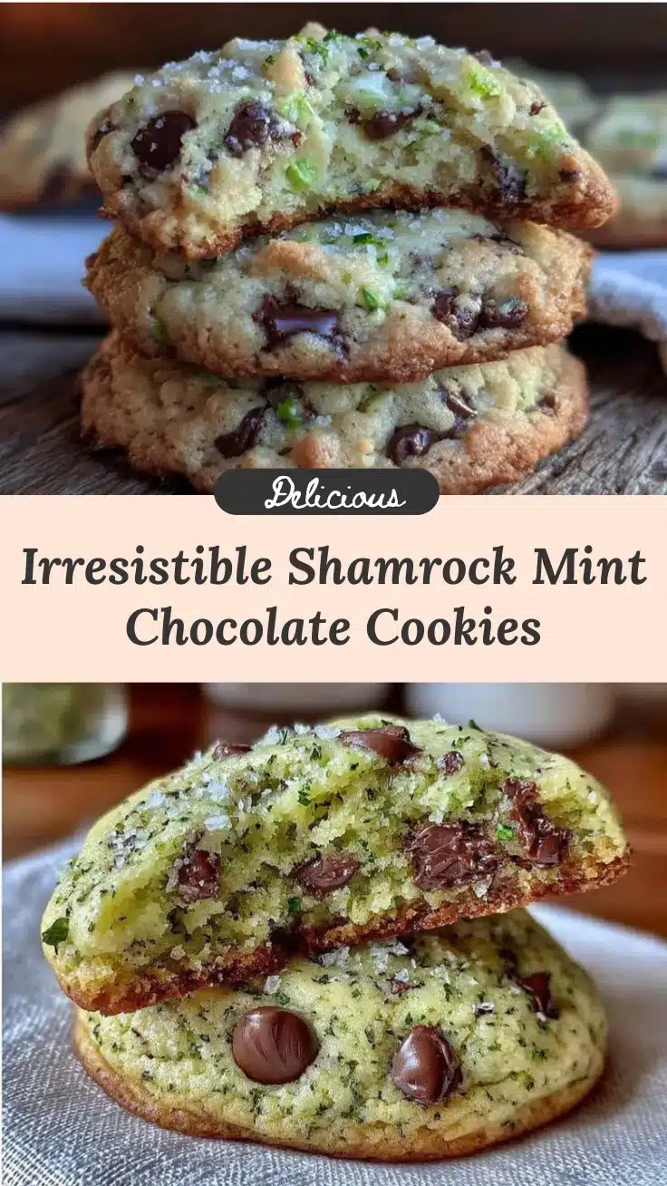 shamrock mint chocolate chip cookies recipe