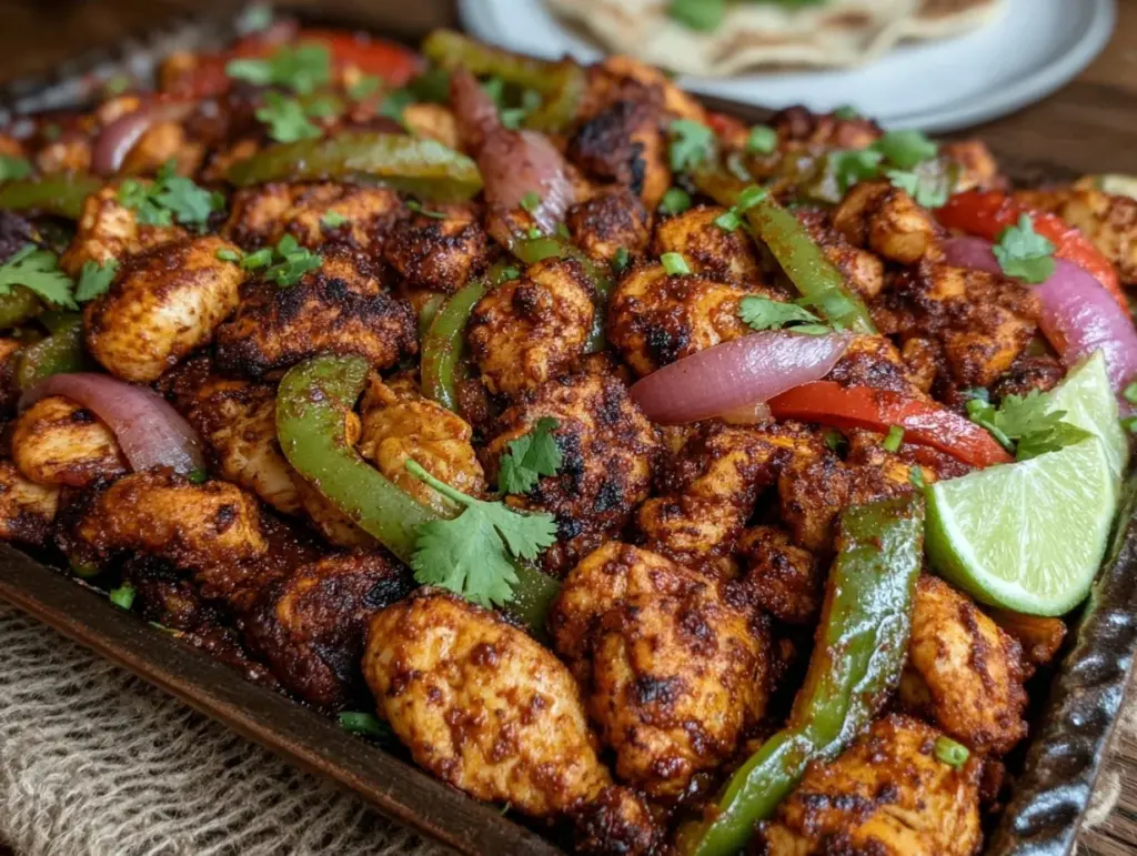 sheet pan chicken fajitas - featured image