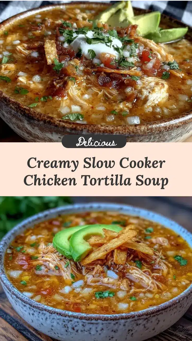 slow cooker chicken tortilla soup recipe
