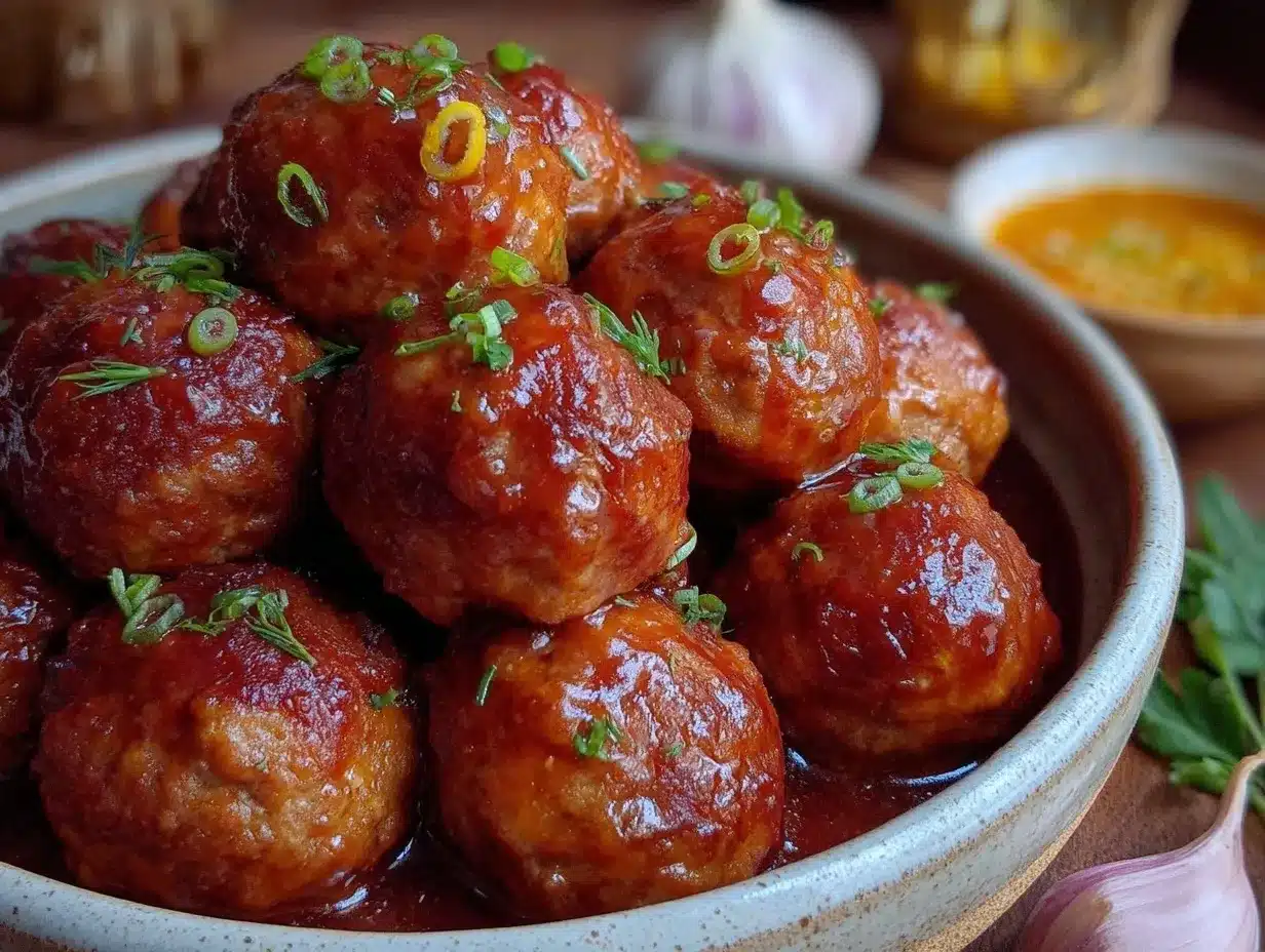 slow cooker honey bbq meatballs preparation steps