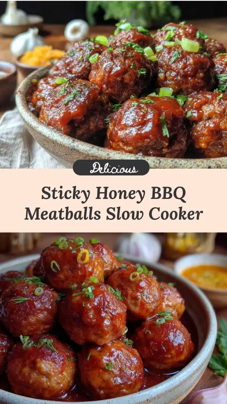 slow cooker honey bbq meatballs recipe