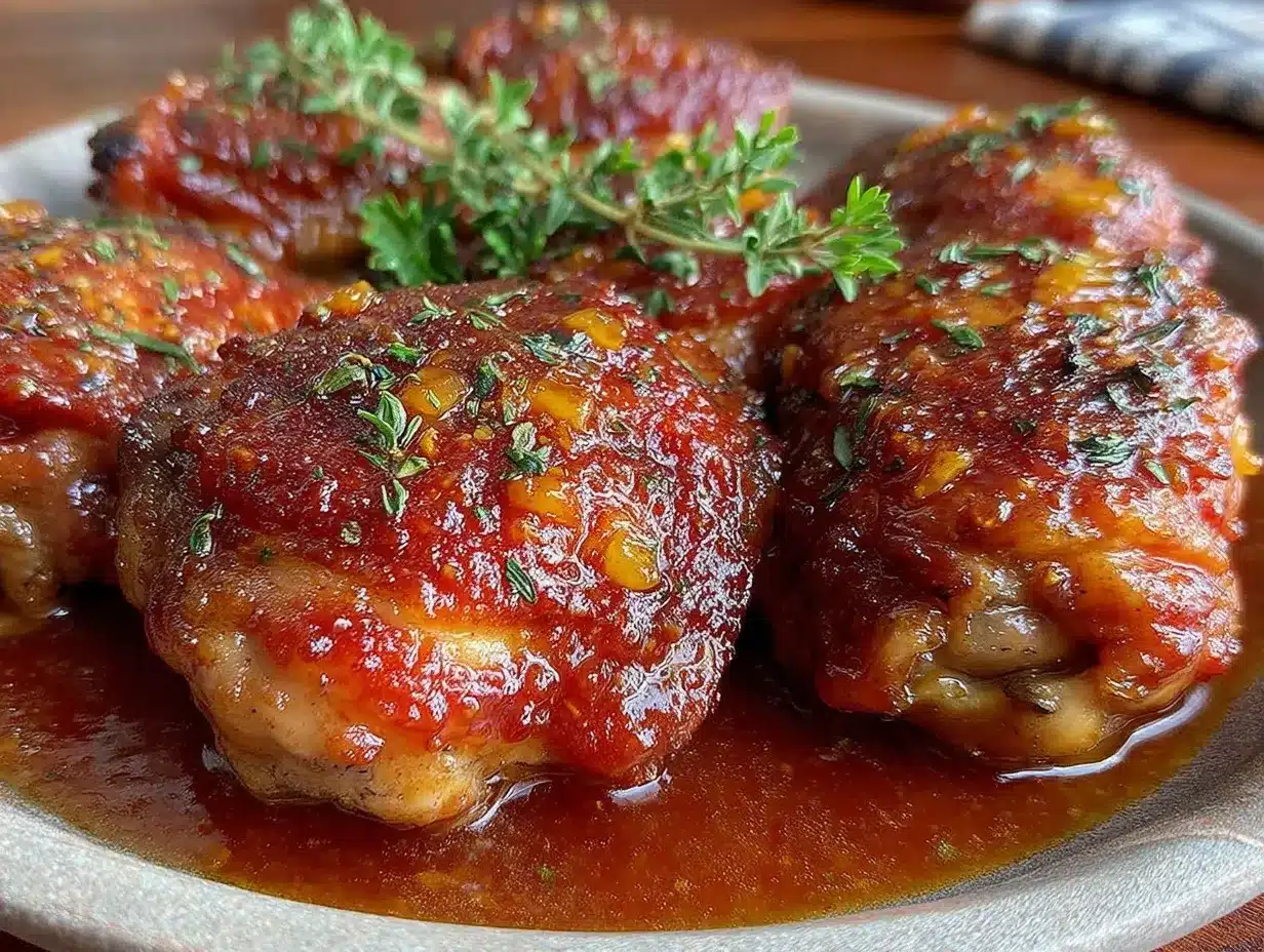 slow cooker honey garlic chicken thighs preparation steps