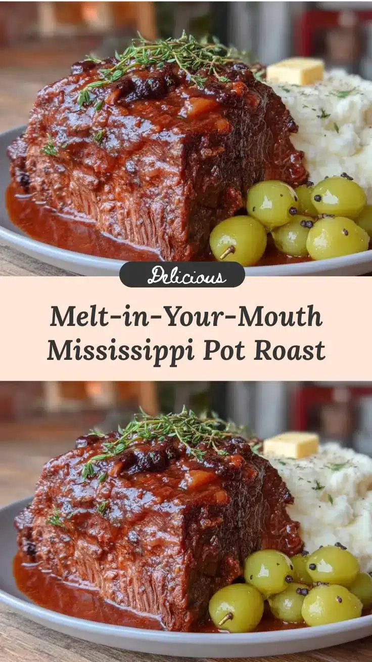 slow cooker Mississippi pot roast recipe