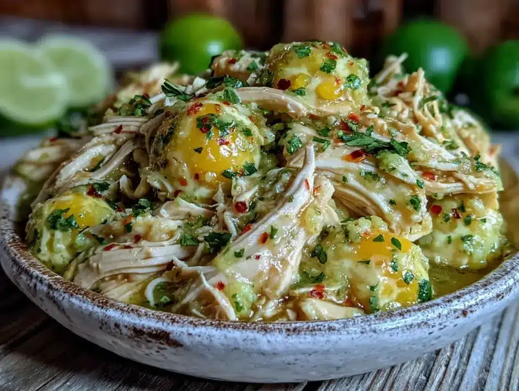 slow cooker salsa verde chicken - featured image