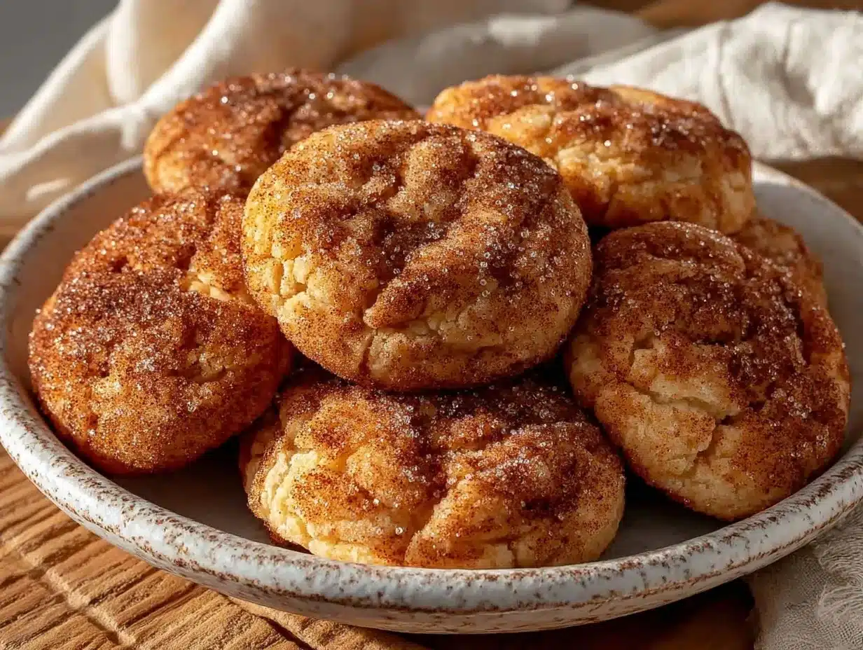 soft chewy snickerdoodle cookies preparation steps