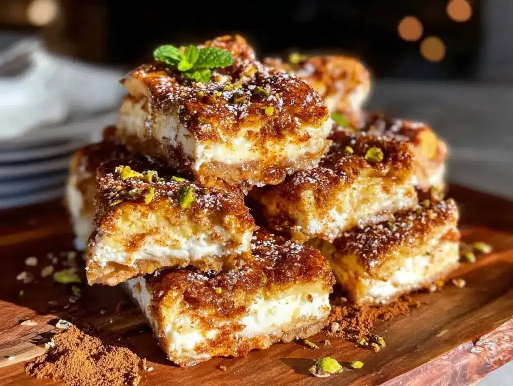 sopapilla cheesecake bars recipe - featured image