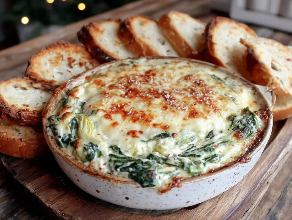 spinach artichoke dip - featured image