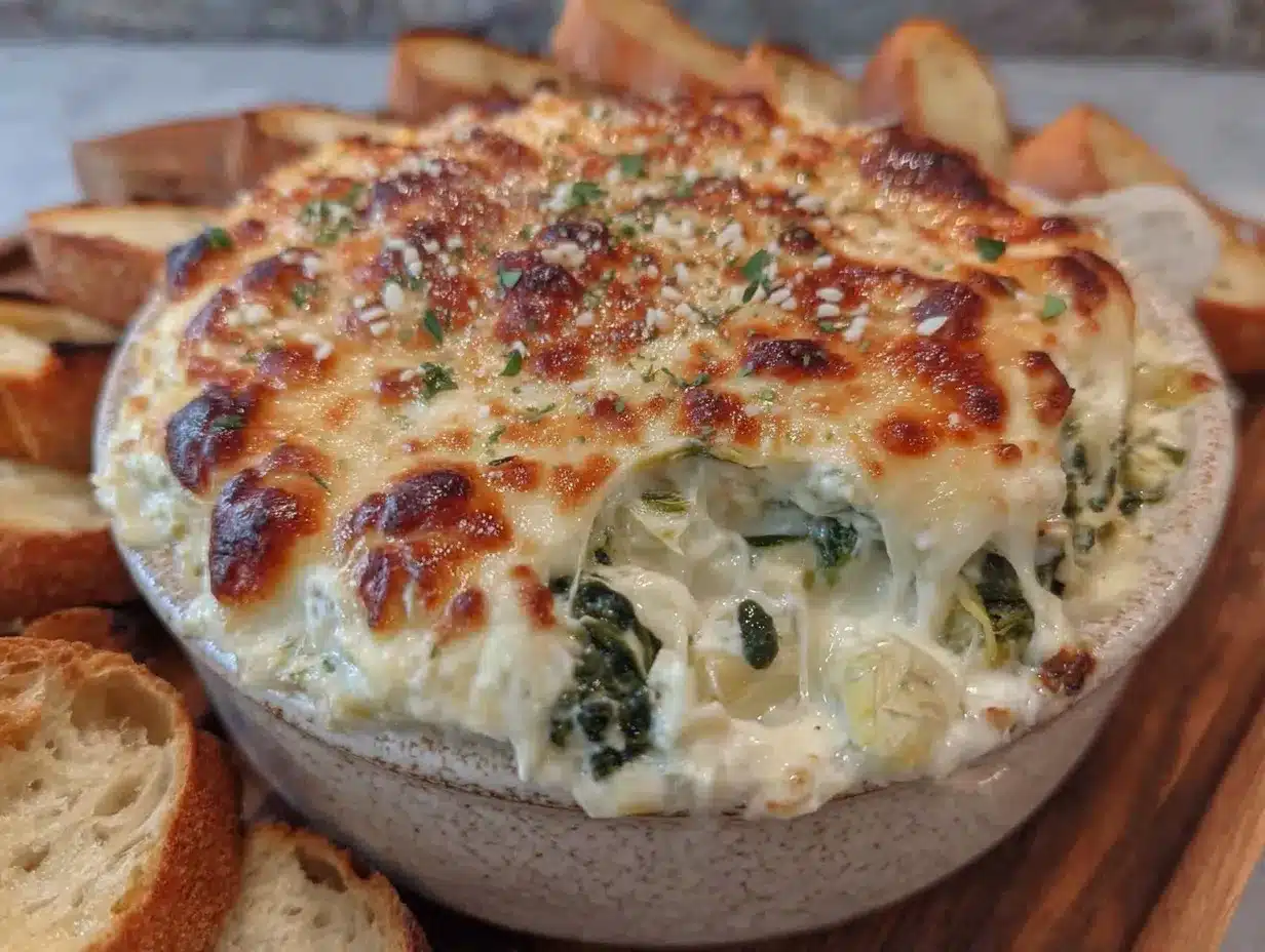 spinach artichoke dip preparation steps