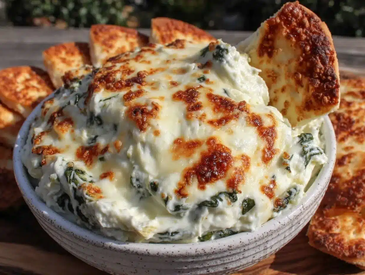 spinach artichoke dip recipe preparation steps