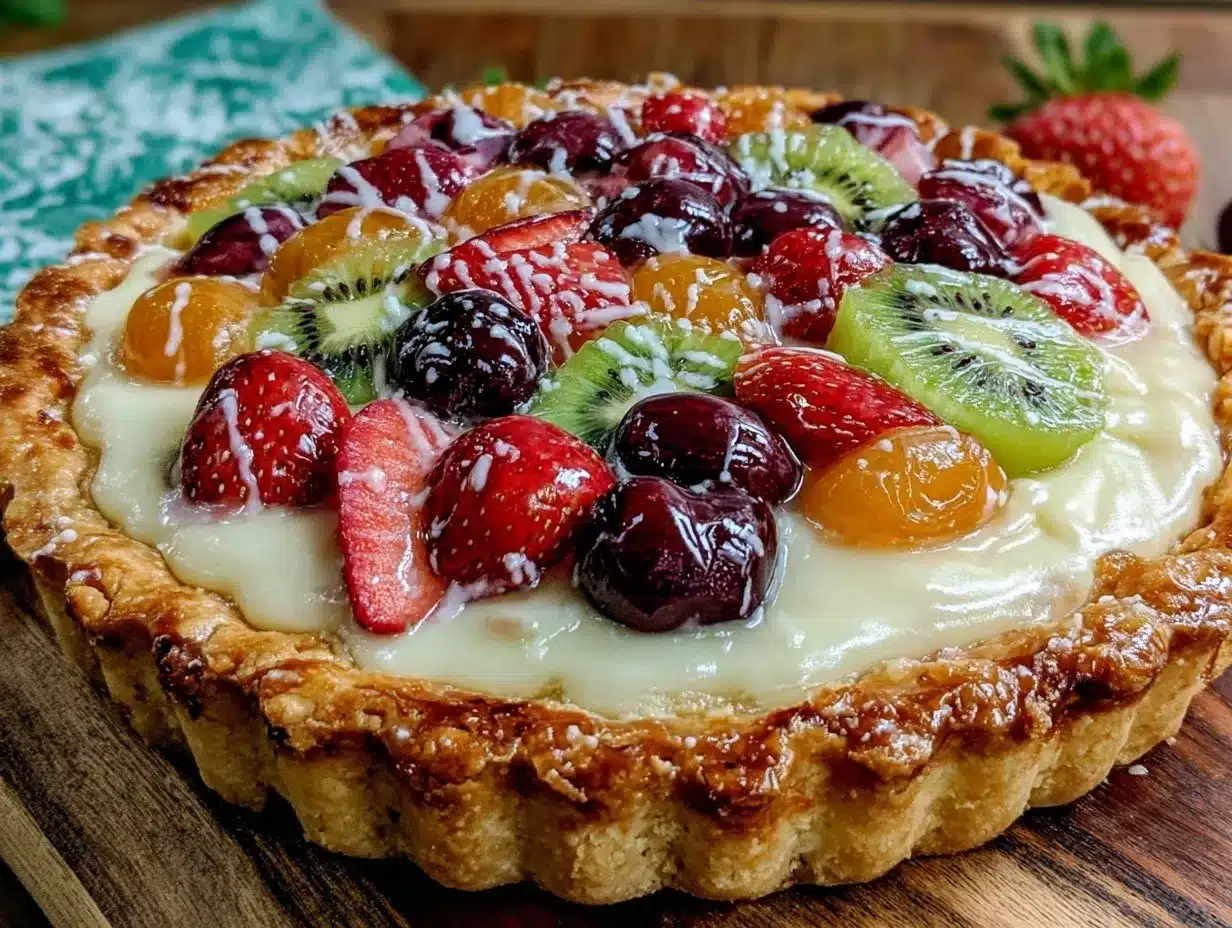 spring fruit tart preparation steps